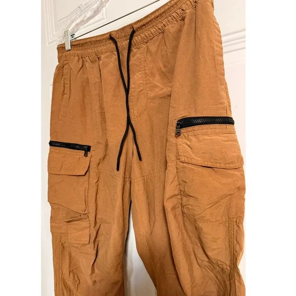 Aéropostale Active Utility Cargo Pants SZ Medium Nylon Cotton Drawstring Zipper - Picture 6 of 10